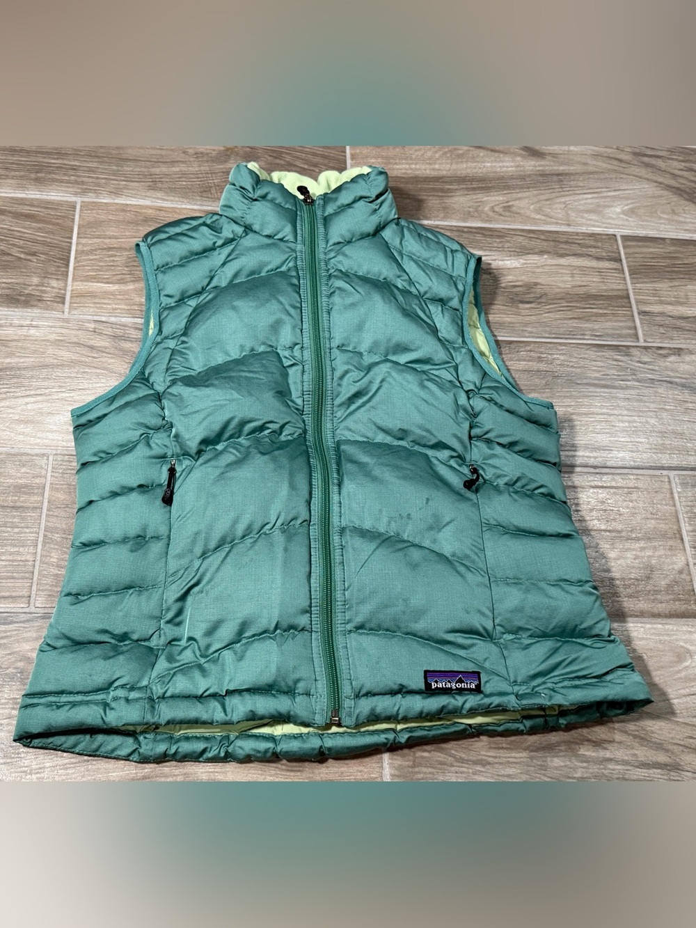 Patagonia Down Sweater Vest Womens Medium Quilted Puffer Full Zip Insulated